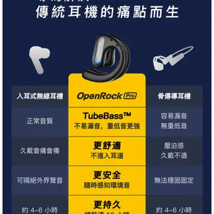 OneOdio OpenRock Pro 開放式 藍牙 耳機 IPX5 防水 TrueBass™ 降噪 高通