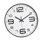 Living Room Wall Clocks Stereo Braille Wall Clock Quartz Large Clocks White