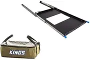 Kings 60L Medium Fridges Slide Twin Locking + Clear Top Canvas Bag Food Storage