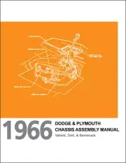 1966 Dart Valiant Barracuda Chassis and Engine Assembly Manual Dodge Plymouth