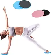 Core Sliders for Working Out, 4 Pieces Gliding Discs Dual Sided Exercise Core Sliding Discs on Carpet Floor for Home Abs Glutes Workout Sport Fitness