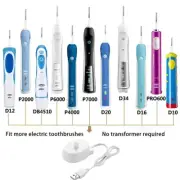 USB Plug Electric Toothbrush Charger Dock For Braun Oral B Charging Base