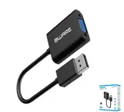 8W-DPVGAF - 8ware DisplayPort DP to VGA Adapter Converter Cable Male to Female Retail Pack 4K Gold-Plated for Video Card PC Laptop MacBook to Monitor Projector TV
