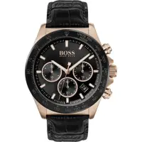 在飛比找momo購物網優惠-【HUGO BOSS】HB1513753德式競速經典玫瑰金三