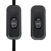 Inline Cord Switch, Button in line Cord Appliance Switch, AC 250V 6A Black