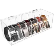 Transparent acrylic belt storage flip switch - Transparent hanging belt, tie,...