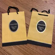 2 Vintage Christian Dior Paris “Dolce Vita” Holiday Perfume Empty Gift Bags