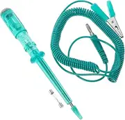 Circuit Test Pen Tester Electric Trailer Light Tester Voltage Tester Pen Car Circuit Tester Electrical Tester Pen Car Battery Tester Automotive Battery Tester Green Rubber