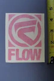 Flow Snowboard Boots Bindings Red SNB4 Vintage Snowboarding STICKER Window DECAL