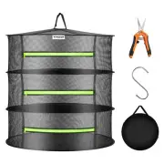 VIVOSUN 3 Layer Herb Mesh Drying Rack Hanging Dryer Net Dehydrating Collapsible