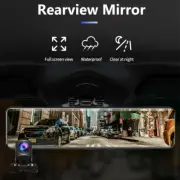 Car 2K Touch Screen Video Recorder Registrar Stream Mirror RearView Camera Dash