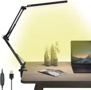 LED Desk Lamp, Swing Arm Desk Lamps with Clamp, Eye-Care Architect Desk Light...
