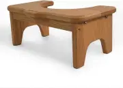 CONSDAN Squatting Toilet Stool, USA Grown Solid Oak, Constipate Helper Stool