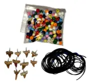 Make Your Own Fossil Shark Tooth Necklace Kit - Set of 10 - Easy to Make!