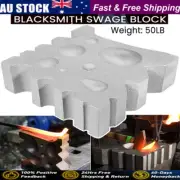Heavy Duty 50lb Blacksmith Swage Block Anvil Forge Tool for Blacksmith's Bending