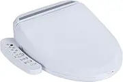 Electronic Smart Bidet Toilet Seat with Dryer,Smart Toilet Cover, 40° Heated Toilet Seat, Temperature Controlled Wash, Smart Touch Panel, Nightlight, Toilet Bidet Slow Close