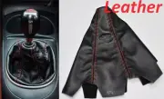 For Acura RSX DC5 Mugen Natural Leather Stick Shift Boot Cover Honda Integra