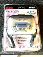 Brand New RCA Portable Digital AM/FM Stereo Cassette Player Model RP-1874