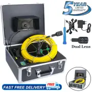 Sewer Camera HD Drain Dual Pipe Inspection Camera 7 In LCD Monitor Endoscope