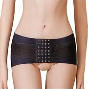 [Generic] Women Pelvis Correction Belt Postpartum Slimming Recovery Band Pelvic Support Belt Hip Up Body Shaper Provides for Women Help to Correcting The Pelvic (Black Small)