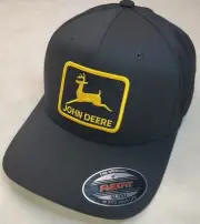 XXL / John Deere Patch Flexfit 6277 Combed Cotton Black XL/XXL 7 1/2" - 8"