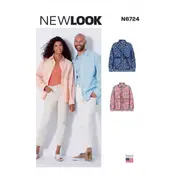 New Look Sewing Pattern N6724 Unisex Shirt