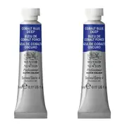 2x Winsor & Newton 5ml Professional Watercolour Paint Cobalt Deep Blue S4