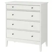 IDANÄS chest of 4 drawers, white, 104x118 cm