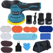 Cordless Polisher, Car Buffer Polisher with 2Pcs 12V Lithium Rechargeable Batter