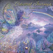 2025 Celestial Journeys by Josephine Wall Mini Wall Calendar