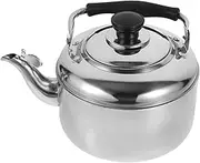 Hoement Whistling Kettle Capacity Stainless Steel Water Boiler for Stovetop Ergonomic Handle Induction Compatible Safe Automatic Whistle for Tea
