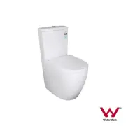 QLD Aged Care KDK021 Round Ceramic Ambulant Soft Close Back to Wall Faced Toilet