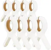 8 Pack Beach Towel Clips, Chair Clips Towel Holder for Beach Chair, Heavy Duty Laundry Clothes Pins on Cruise-Jumbo Size for Pool Chairs Lounge - Keep Your Towel from Blowing Away (Large and Medium)