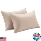 Bedsure Cooling Pillow Cases Standard Size 2 Pack, Rayon Derived from Bamboo