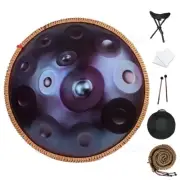 Handpan Drum 440HZ 22Inch 12/10/9 Notes D Minor Steel Tongue Drum YogaMeditation