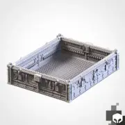 Mechanical themed 3d Printed Dice Tower Terrain for RPG Tabletop Wargaming