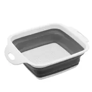 Foldaway Collapsible Square Strainer Foldable Storage White