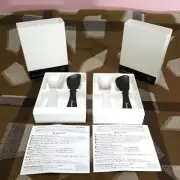 Mercedes Benz Ice Cream Spoon Set of 4 2 Boxes Novelty Aluminum Silver Black