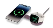 Twelve South ButterFly SE 2-in-1 USB-C Qi2 Travel Charger – Purple