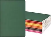 ZCZN 12 Pack A5 Lined Notebook, 6 Colors Journal Notebooks for School, Study, Office, 60 Pages/30 Sheets (Neon Color)