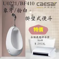 在飛比找蝦皮購物優惠-CAESAR凱撒 掛壁式便斗 U0221 BF410 掛式小