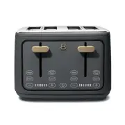 4-Slice Toaster with Touch-Activated Display, Oyster Gray by Drew Barrymore