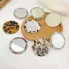 Acetic Acid Material Makeup Mirror Compact Mini Round Cosmetic Pocket Mir!SL