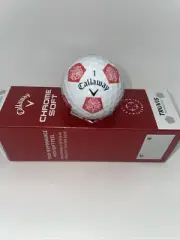(1) RARE Callaway Chrome Soft TRUVIS Golf BALL - TRUMP NATIONAL - RED Pentagon
