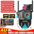 3-Lens Security Camera Wireless System Home Smart Night Vision HD CCTV Outdoor