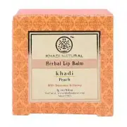 Khadi Natural Peach Lip Balm with Beeswax & Honey 5 gm Ayurvedic lip Face Care