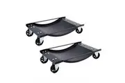 2pcs Wheel Dolly Car Positioning Jack 450kg Vehicle Mover Transporter Trolley