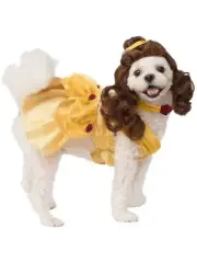 Disney Belle Pet Costume Dress Collar Wig X Large Beauty and the Beast
