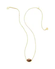 Kendra Scott Stone Football Pendant Necklace, 19