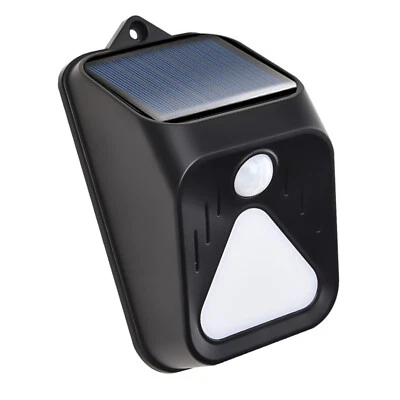 Waterproof LED Solar Alarm Warning Light Sensor Lamp Alert Remote Control A